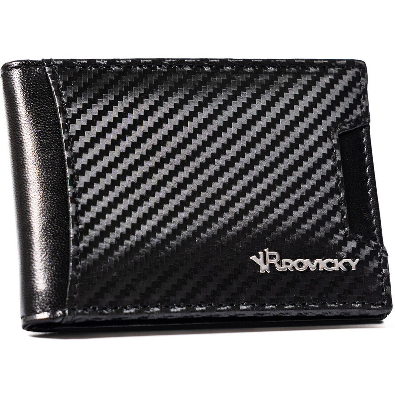 Pánská kožená peněženka Rovicky CF-3168 černá