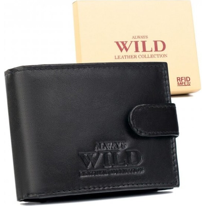 Always Wild Pánská kožená peněženka 00IT-P-SCR černá