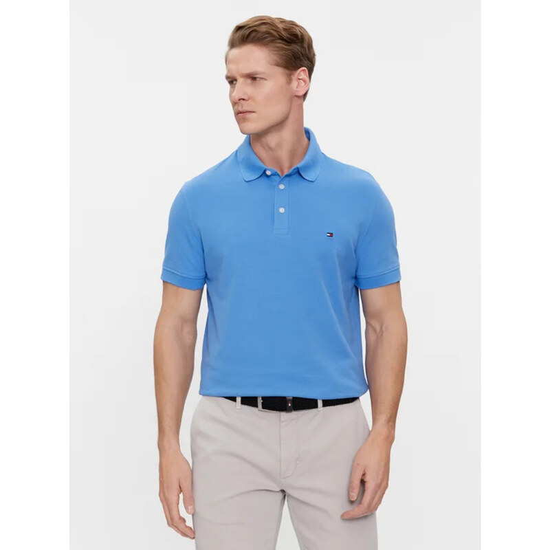 Tommy Hilfiger pánské modré polo tričko