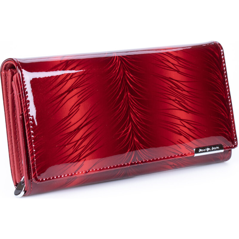 Jennifer Jones Dámská kožená peněženka 5288-11 červená žíhaná