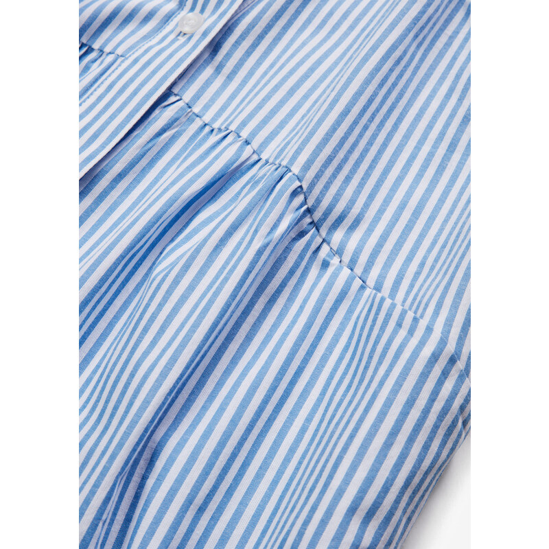 bonprix Košilové šaty s proužky Modrá