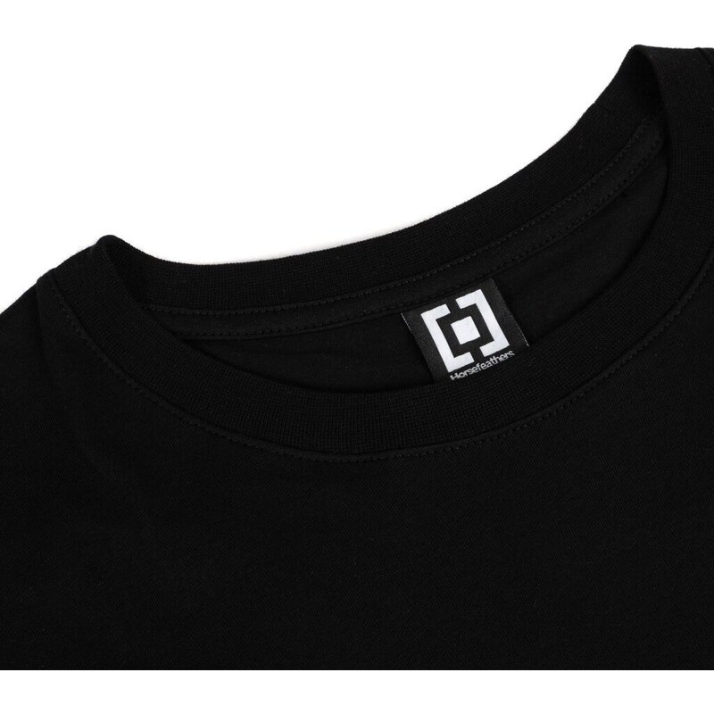 horsefeathers Pánské triko peak emblem t-shirt black