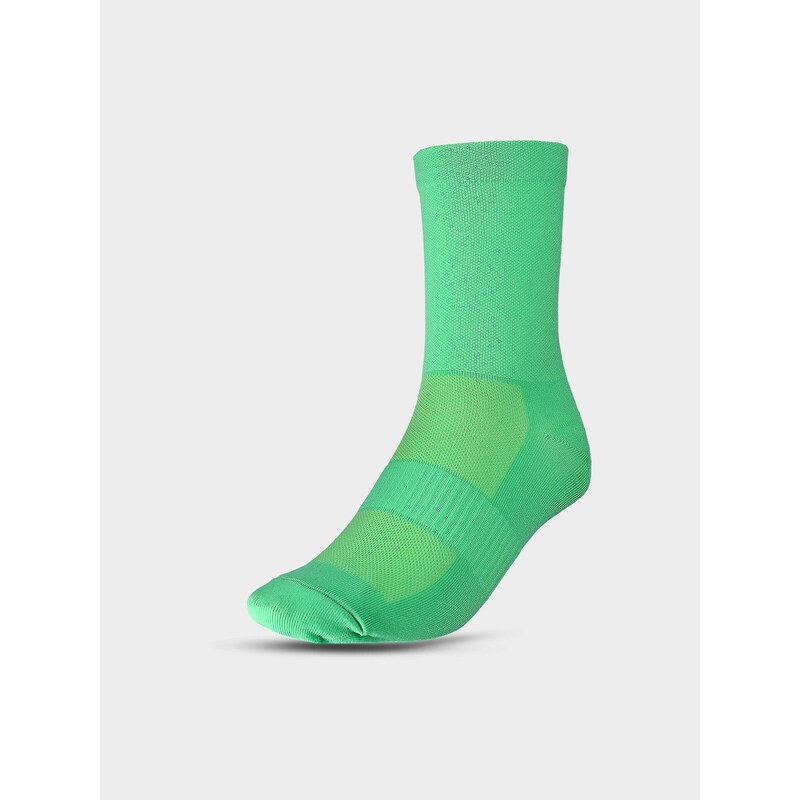 4F Cyklistické ponožky nad kotník unisex - zelené