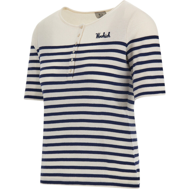 TRIČKO WOOLRICH STRIPED JERSEY T-SHIRT