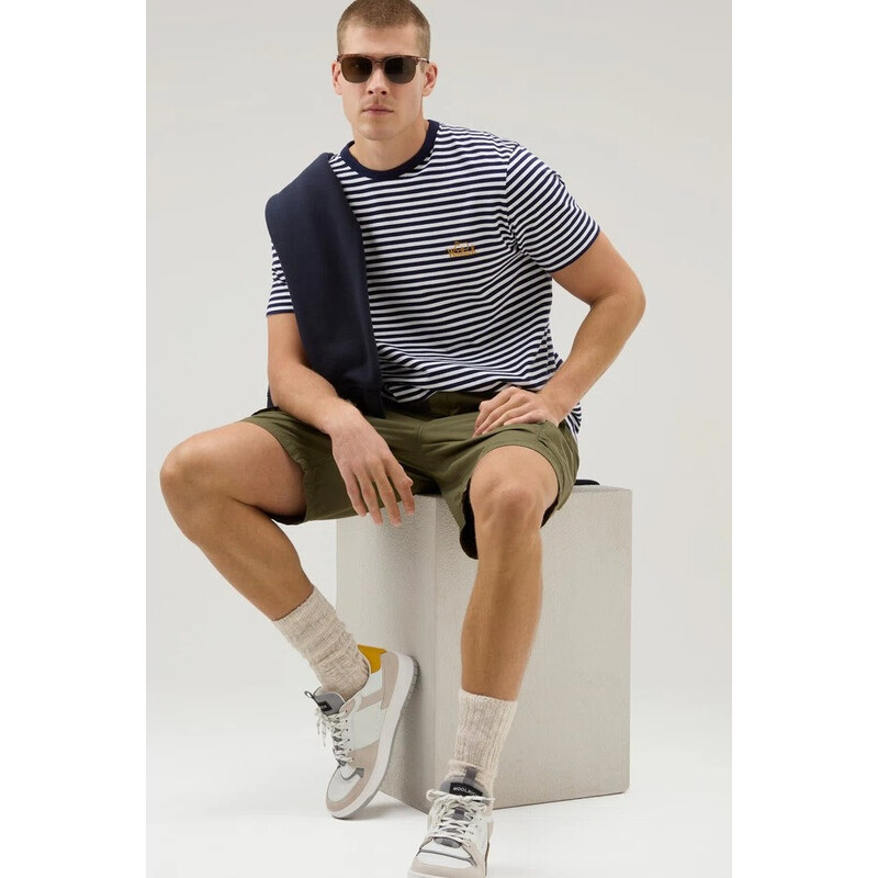 TRIČKO WOOLRICH STRIPED T-SHIRT