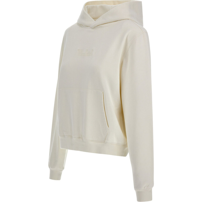 MIKINA WOOLRICH COTTON FLEECE LOGO HOODIE