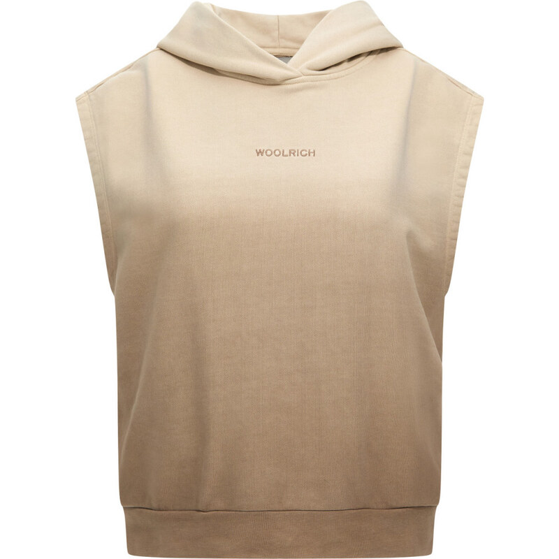 MIKINA WOOLRICH DIP DYE SLEEVELESS HOODIE