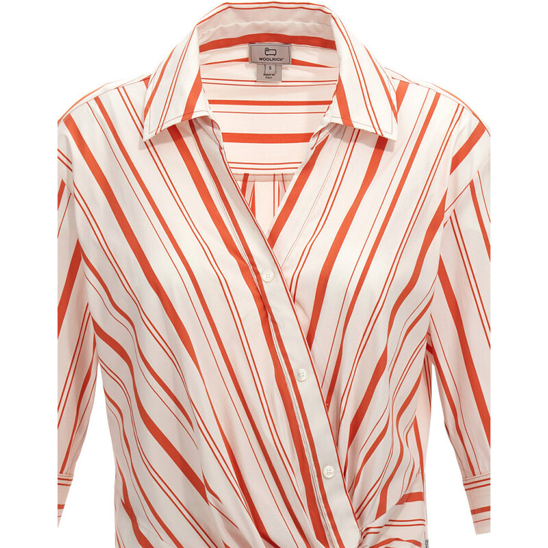 HALENKA WOOLRICH STRIPE POPLIN BLOUSE