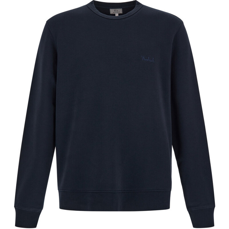 MIKINA WOOLRICH LOGO SCRIPT CREWNECK