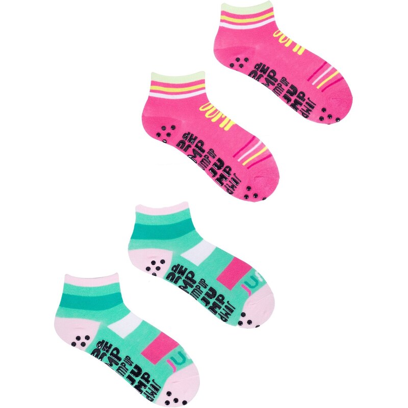 Yoclub Kids's Trampoline Socks 2-Pack SKS-0021G-AA0A-003