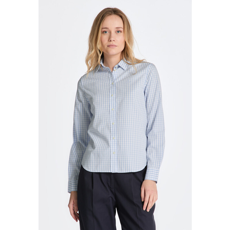 KOŠILE GANT REG BROADCLOTH GINGHAM SHIRT modrá 34