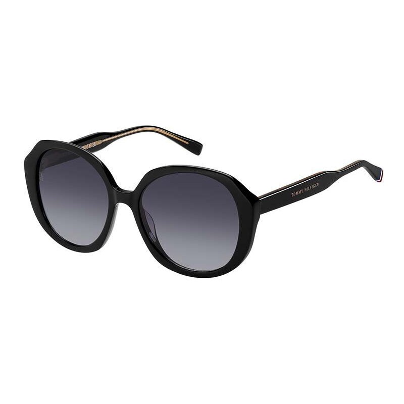 Sluneční brýle Tommy Hilfiger dámské, černá barva, TH 2106/S