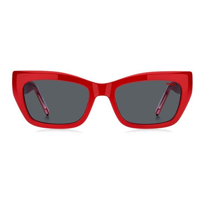 Sluneční brýle HUGO dámské, červená barva, HG 1301/S