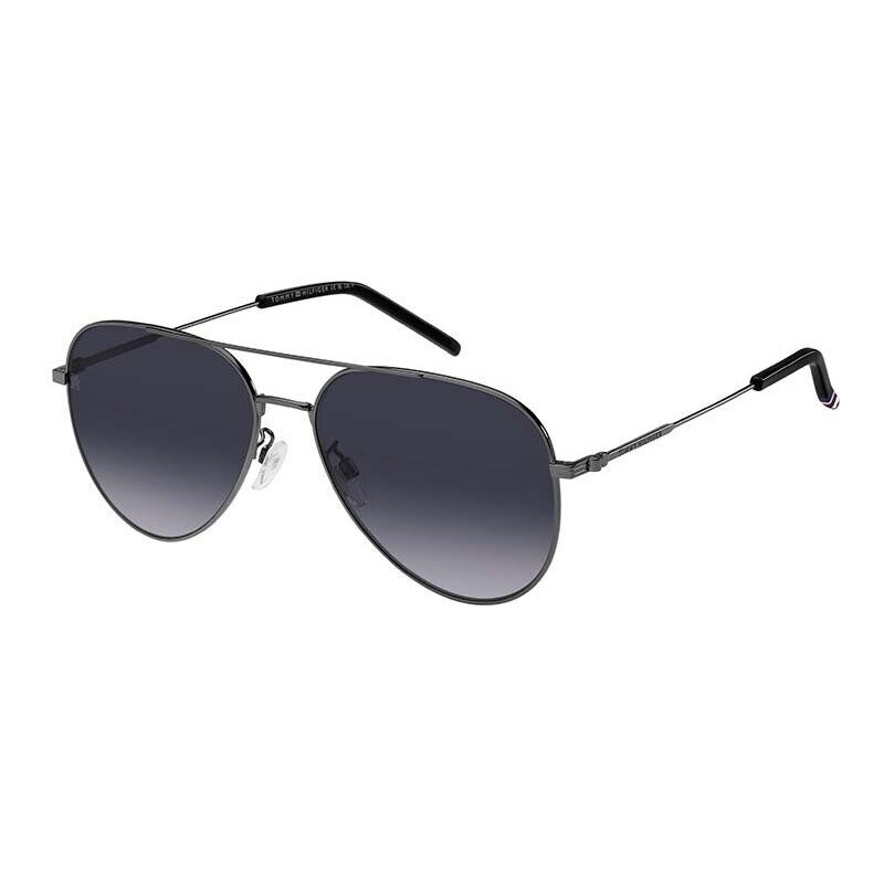 Sluneční brýle Tommy Hilfiger pánské, šedá barva, TH 2111/G/S