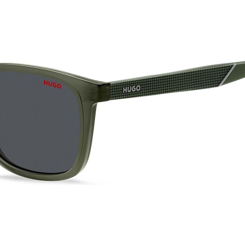 Sluneční brýle HUGO pánské, zelená barva, HG 1306/S