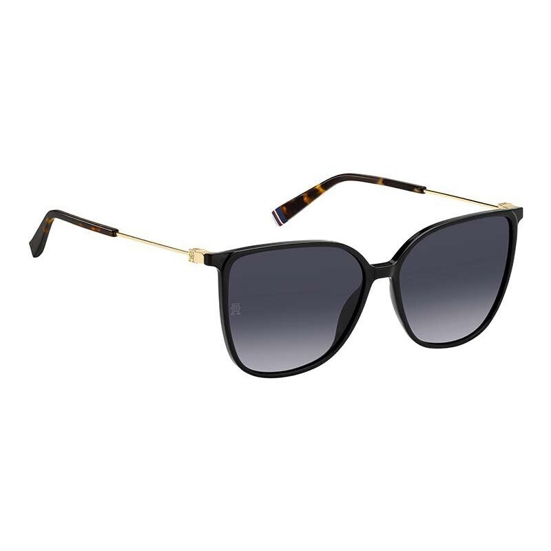 Sluneční brýle Tommy Hilfiger dámské, černá barva, TH 2095/S