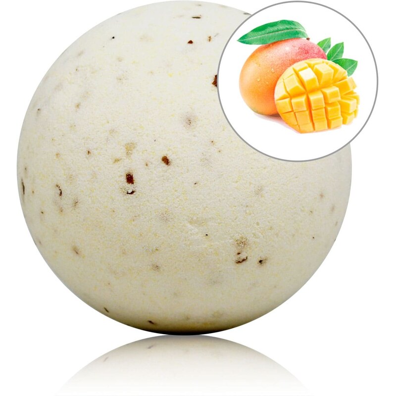 Mango koupelová bomba s okvětními lístky - 140 g