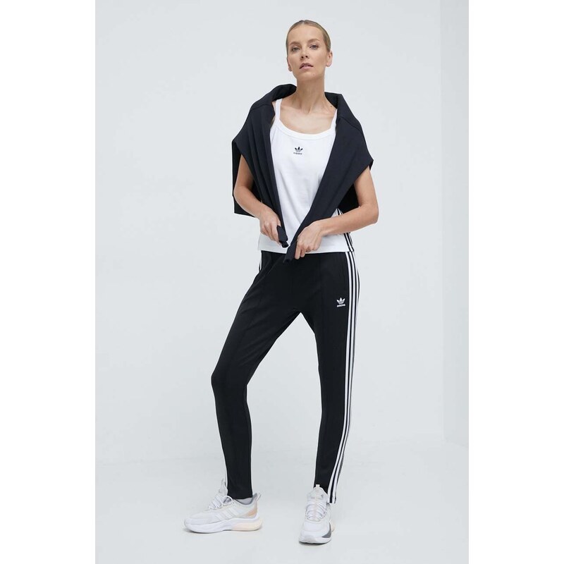 Tepláky adidas Originals SST Classic TP černá barva, s aplikací, IK6600