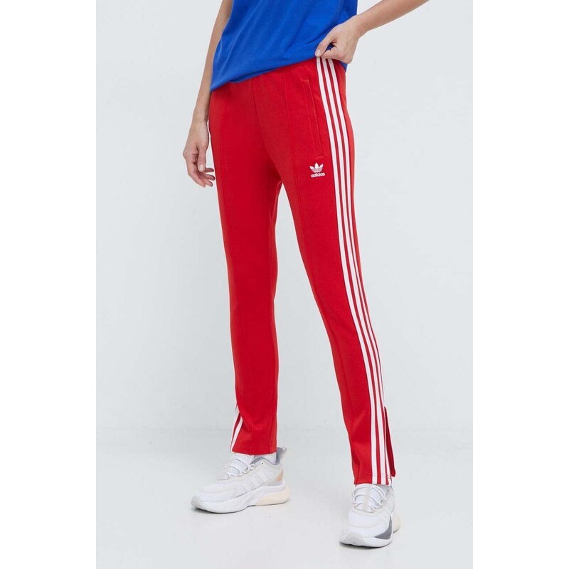 Tepláky adidas Originals SST Classic TP červená barva, s aplikací, IK6603