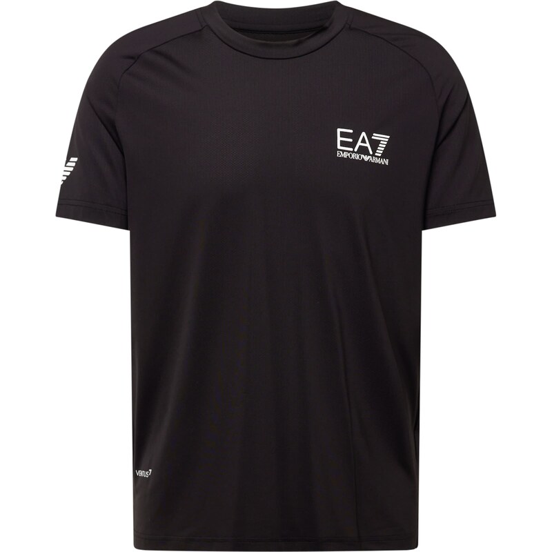 EA7 Emporio Armani Funkční tričko černá / bílá