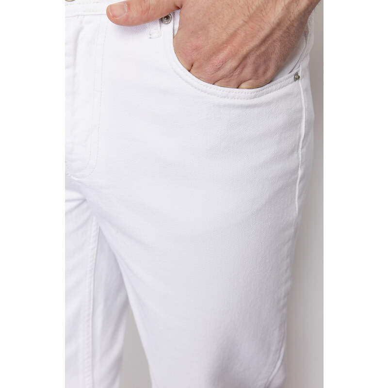 Trendyol White Relax Fit Jeans Denim Trousers