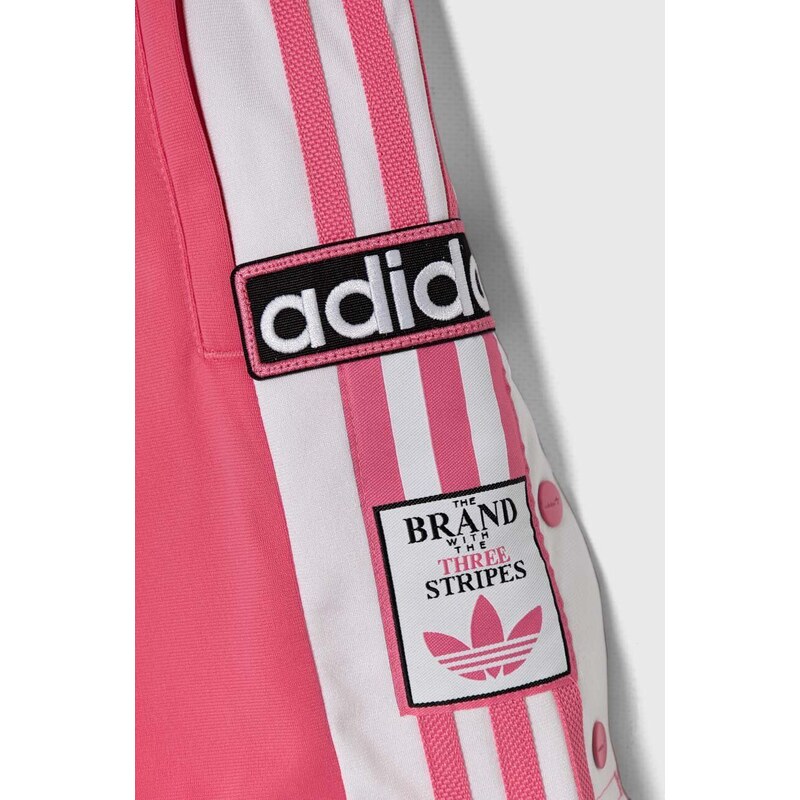 Dětské kraťasy adidas Originals růžová barva, vzorované