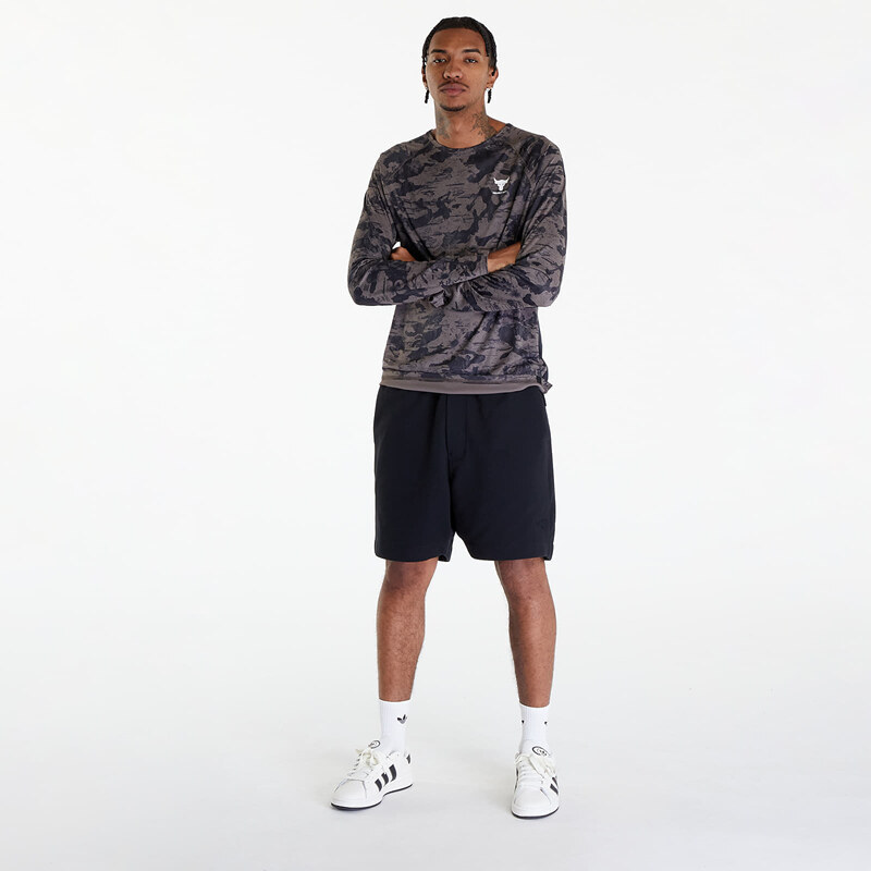 Pánské tričko Under Armour Project Rock IsoChill Long Sleeve T-Shirt Fresh Clay/ White