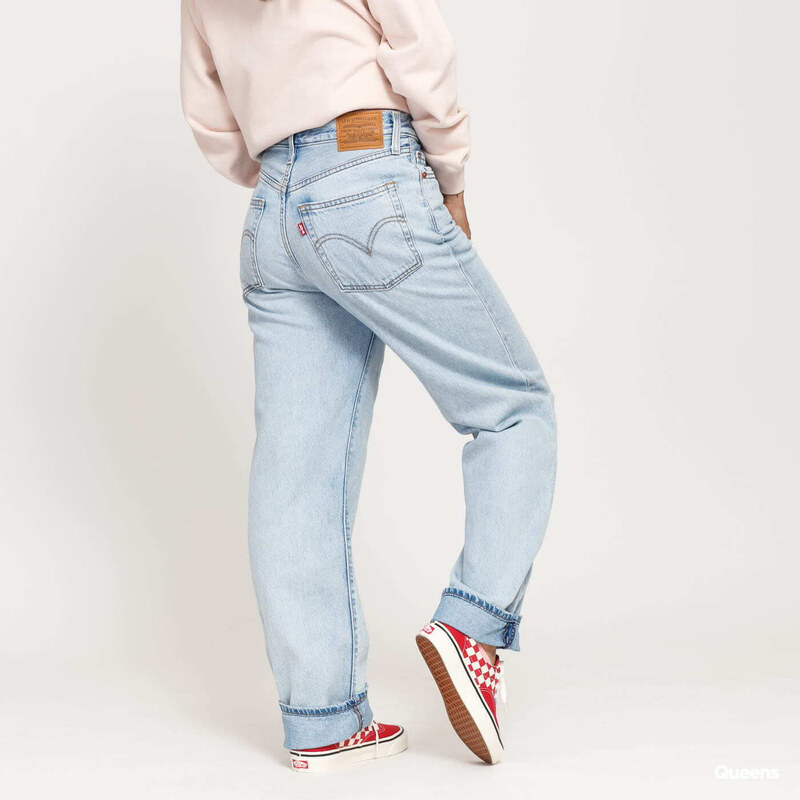 Dámské kalhoty Levi's Ribcage Straight Ankle Jeans Blue