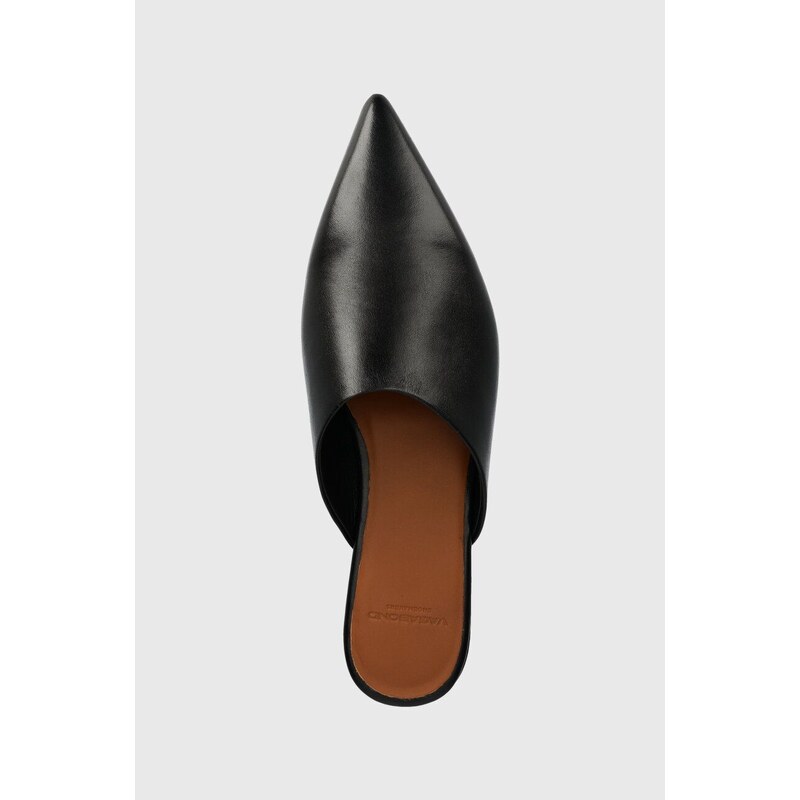 Kožené pantofle Vagabond Shoemakers HERMINE dámské, černá barva, 5733-401-20