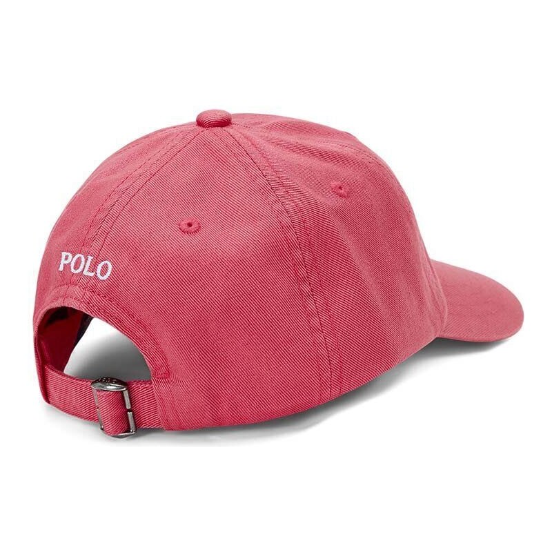 Dětská bavlněná kšiltovka Polo Ralph Lauren červená barva