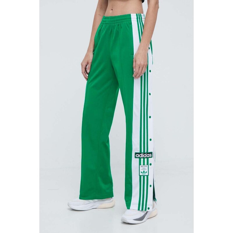 Tepláky adidas Originals Adibreak Pant zelená barva, vzorované, IP0616