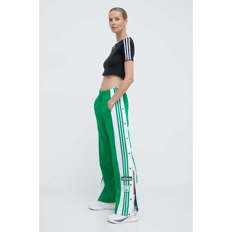 Tepláky adidas Originals Adibreak Pant zelená barva, vzorované, IP0616