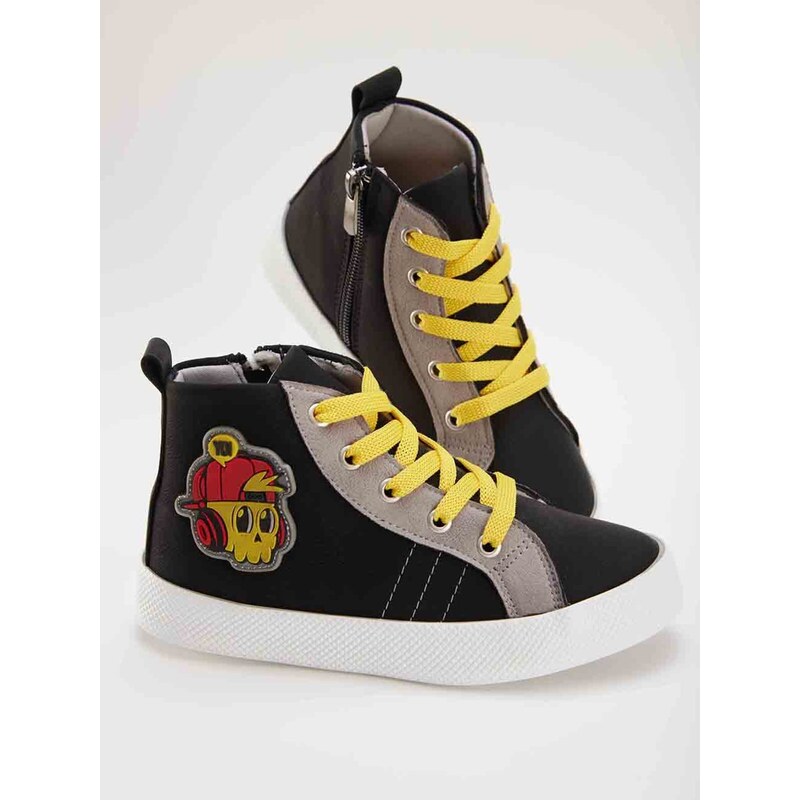 mshb&g Skull Boy Black Sneakers Sports Shoes