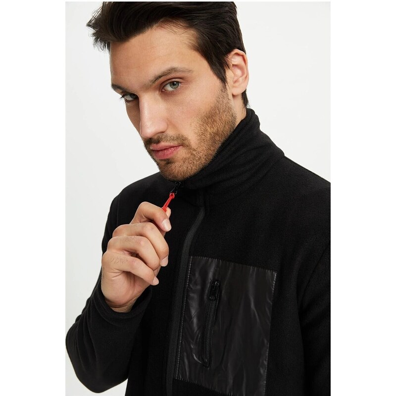 River Club Men's Black Fleece Anti-pilling Anti-Pilling Jacket