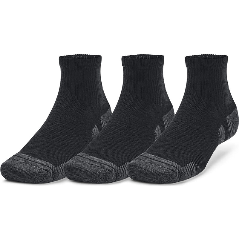 Pánské ponožky Under Armour Performance Tech 3-Pack Qtr Black