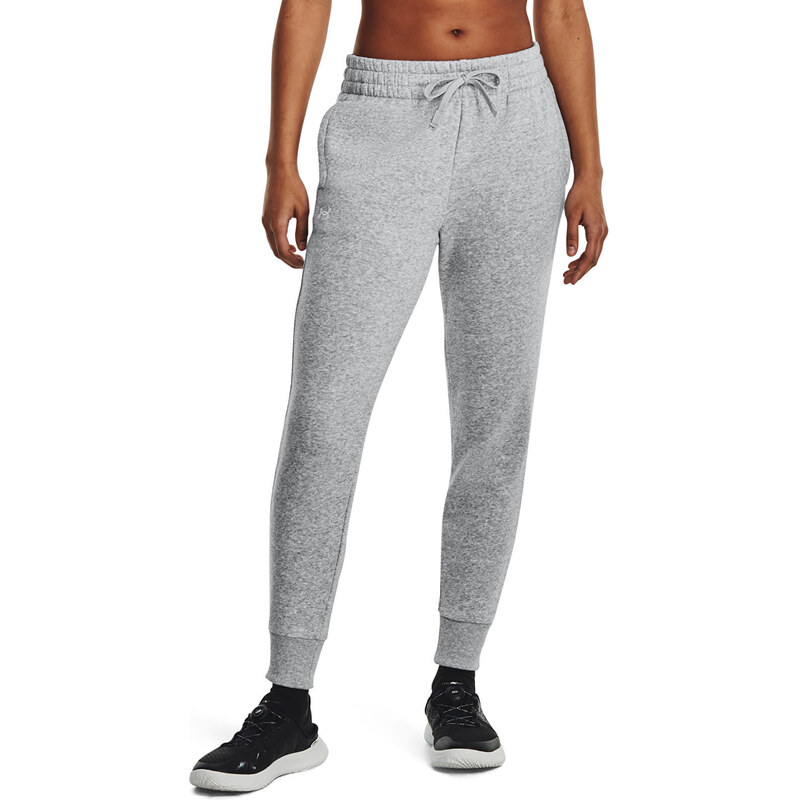 Kalhoty Under Armour Rival Fleece Jogger Mod Gray Light Heather/ White 90703701