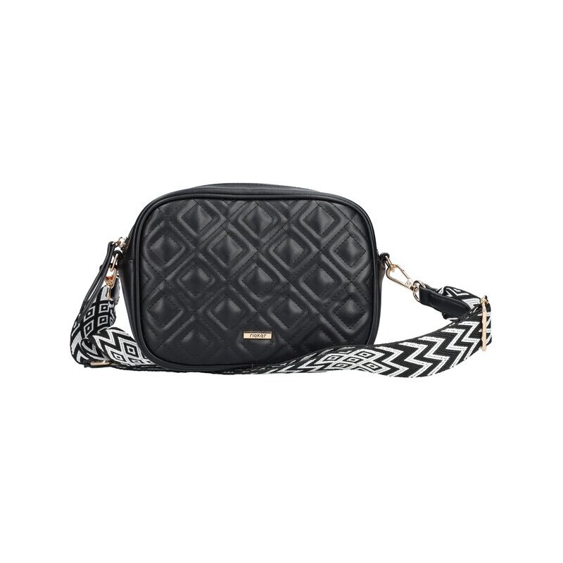 Crossbody s efektním popruhem Rieker H1500-00 černá 90322011