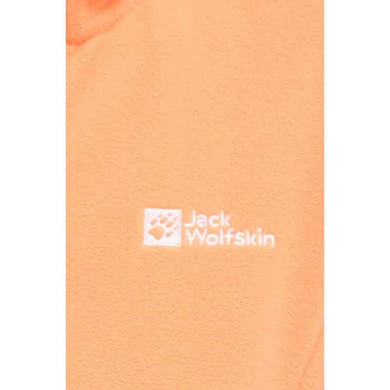 Sportovní mikina Jack Wolfskin Taunus oranžová barva, 1709532