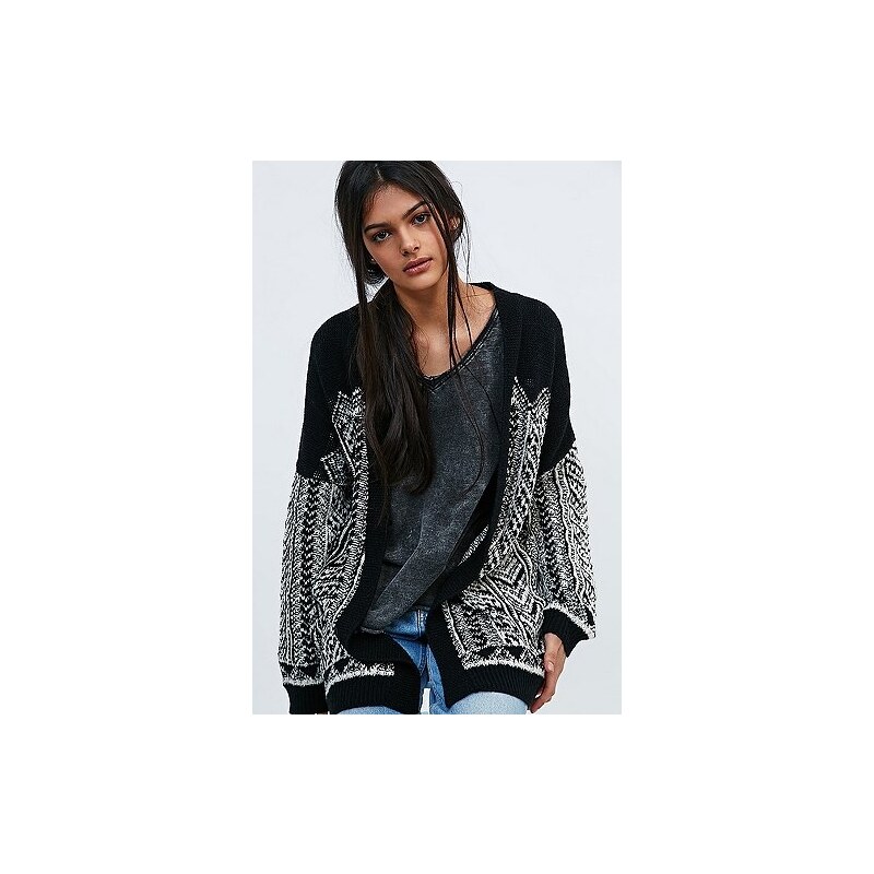 Staring at Stars Panelled Cardigan in Mono