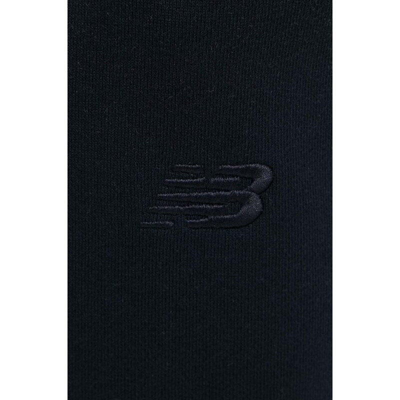 Bavlněné tepláky New Balance WP41513BK černá barva