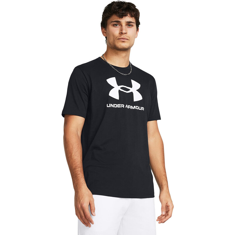 Tričko Under Armour Sportstyle Logo Update Ss Black 001 M