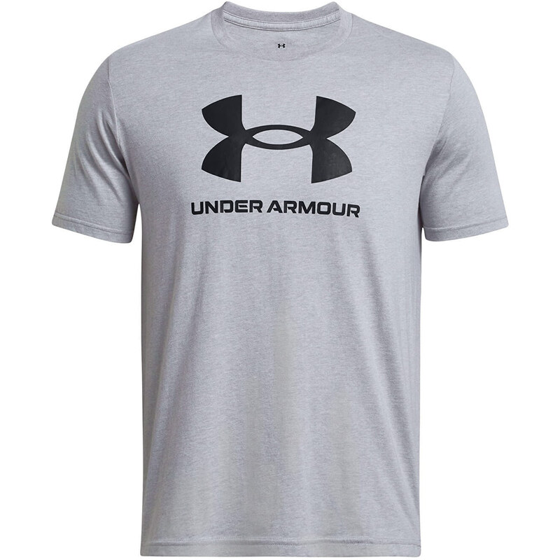 Pánské tričko Under Armour Sportstyle Logo Update Ss Steel Light Heather 035