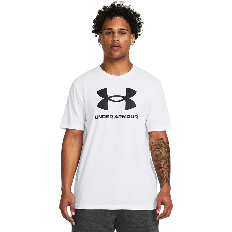 Tričko Under Armour Sportstyle Logo Update Ss White 100 S