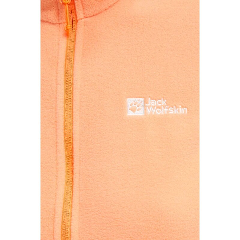 Sportovní mikina Jack Wolfskin Taunus oranžová barva, 1711391