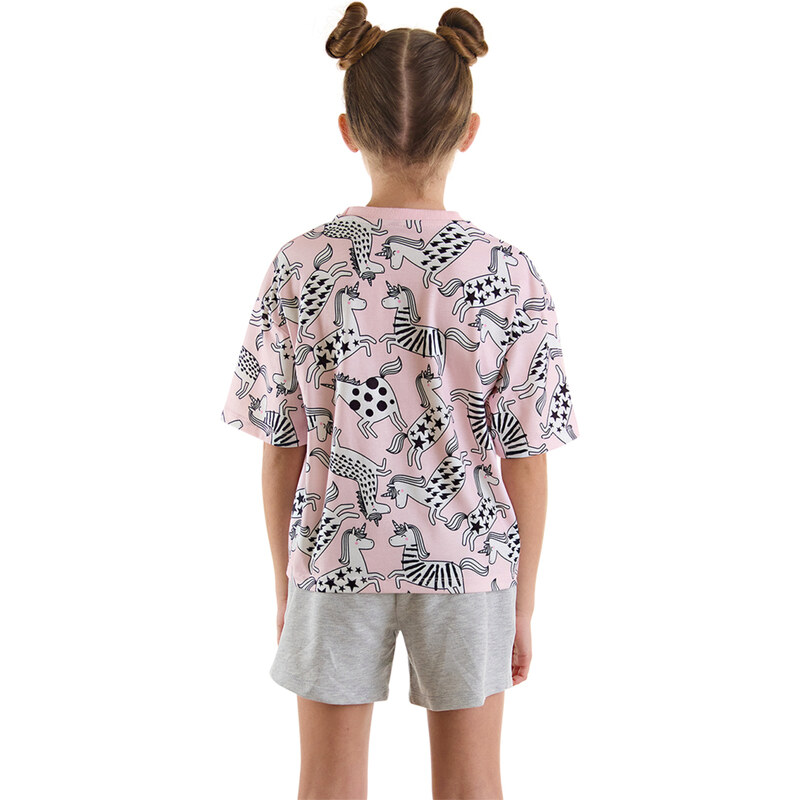 mshb&g Unicorn Gang Girls Kids T-Shirt Shorts Set