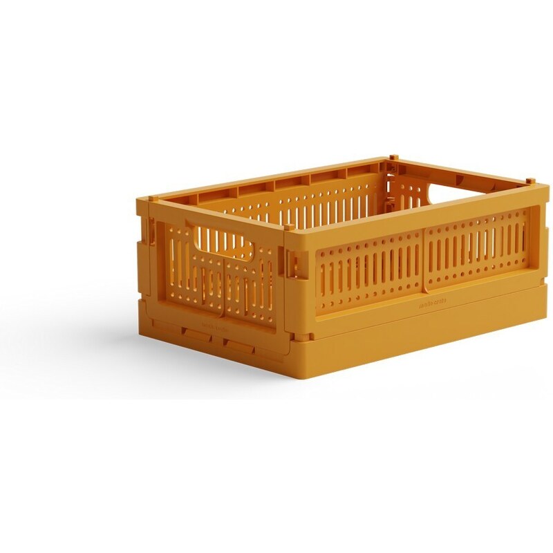 Skládací přepravka mini Made Crate - mustard