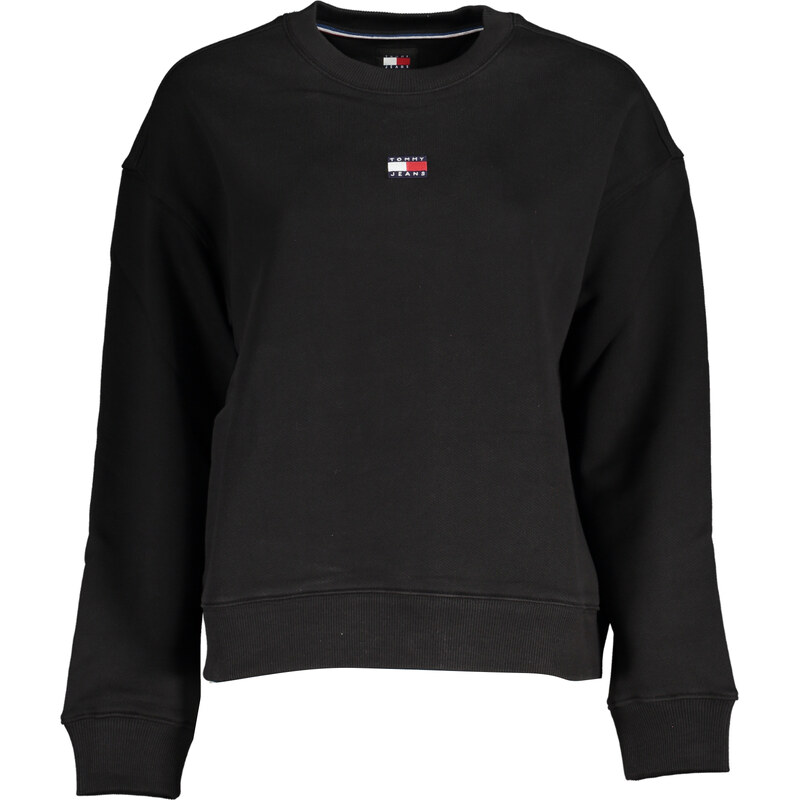 TOMMY HILFIGER MENS BLACK ZIPLESS SWEATSHIRT