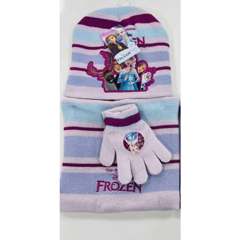 Holčičí zimní set FROZEN RŮŽOVÝ 90120169