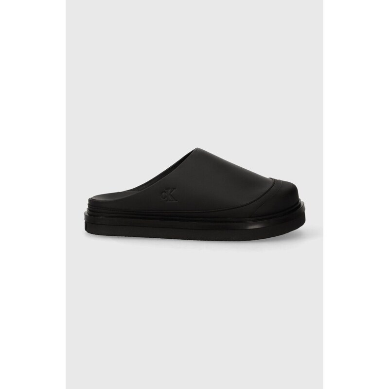 Pantofle Calvin Klein Jeans CLOG SANDAL SLIPON RB ML UC pánské, černá barva, YM0YM00941