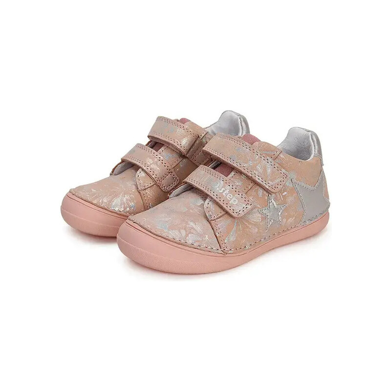 Dívčí růžové kožené boty D.D.step S078-41678A